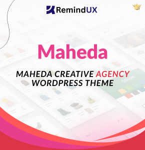 Maheda WordPress Theme Premium Creative Agency Design GPL By RemindUX