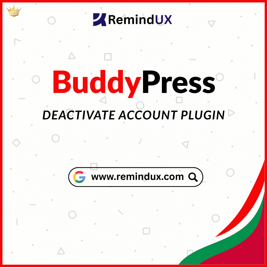 BuddyPress Deactivate Account Plugin Premium User Control GPL By RemindUX