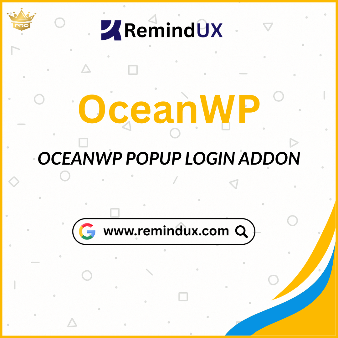 OceanWP Popup Login Addon Plugin Premium User Login & Registration GPL By RemindUX