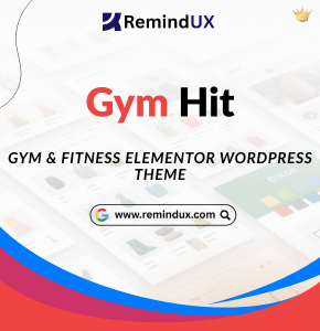 Gym Hit Gym & Fitness Elementor WordPress Theme Premium Fitness Website Builder GPL By RemindUX