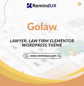 Golaw Plugin Pro Lawyer, Law Firm Website Builder GPL By RemindUX
