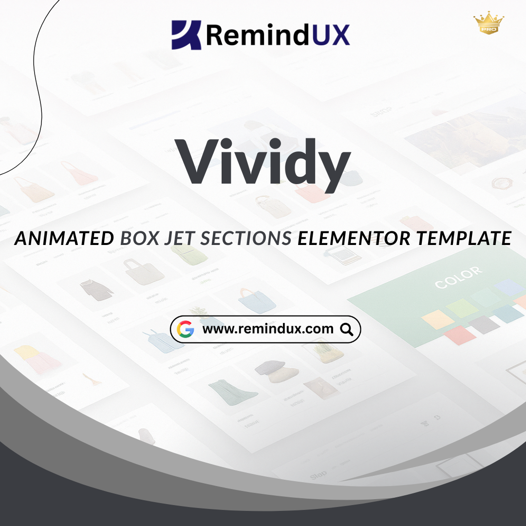 Vividy Elementor Template Pro Animated Box Jet Sections GPL By RemindUX