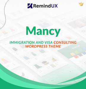 Mancy WordPress Theme Premium Visa & Immigration Consulting GPL By RemindUX