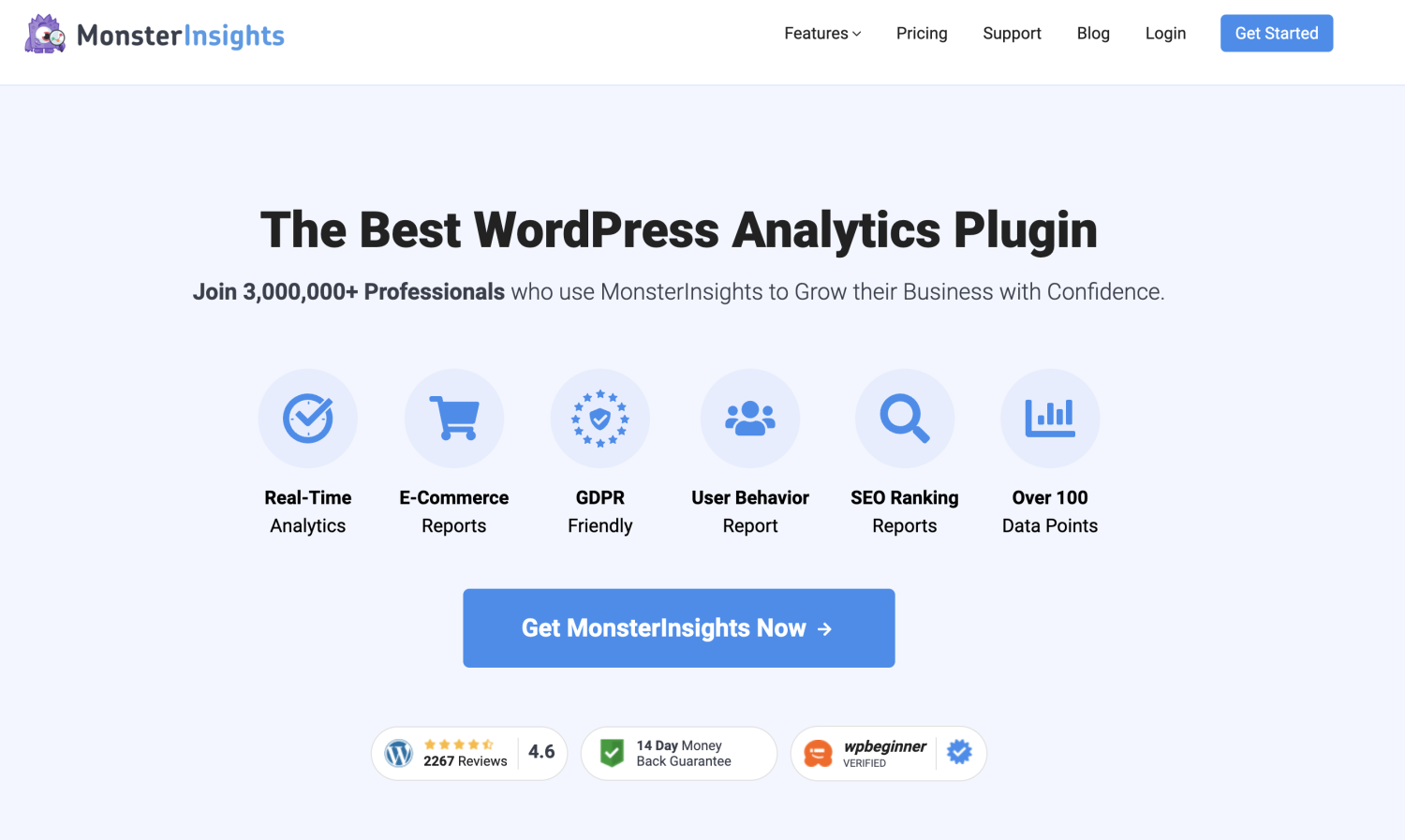 MonsterInsights Pro Google Analytics Premium